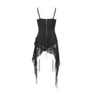 DEVIL FASHION Women's Punk Chained Spiked Asymmetric Tank Top