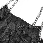 DEVIL FASHION Women's Punk Distressed Chained Asymmetric Tank Top