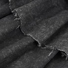 DEVIL FASHION Women's Punk Distressed Layered Lace-up Skirt