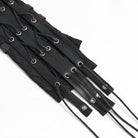 DEVIL FASHION Women's Punk Drawstring Mesh Fingerless Gloves