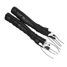 DEVIL FASHION Women's Punk Drawstring Mesh Fingerless Gloves