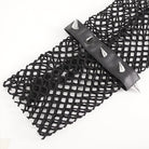 DEVIL FASHION Women's Punk Eyelet Studded Mesh Arm Sleeves