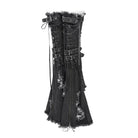 DEVIL FASHION Women's Punk Frayed Raw Edge Ripped Flared Leg Warmers