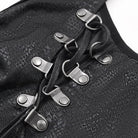 DEVIL FASHION Women's Punk Irregular Mesh Splice Tank Top