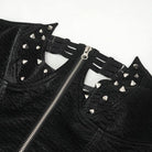 DEVIL FASHION Women's Punk Lace-up Studded Overbust Corset