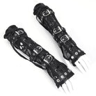 DEVIL FASHION Women's Punk Mesh Multi-buckle Gloves