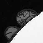 DEVIL FASHION Women's Punk Plunging Flared Sleevd Mesh Splice Shirt