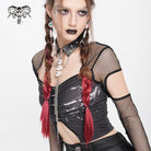 DEVIL FASHION Women's Punk Skull Rivets Chain Choker