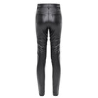 DEVIL FASHION Women's Punk Studded Lace-up Pants