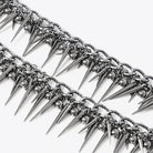 DEVIL FASHION Women's Punk Studded Layered Necklace