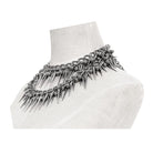 DEVIL FASHION Women's Punk Studded Layered Necklace