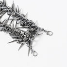 DEVIL FASHION Women's Punk Studded Layered Necklace