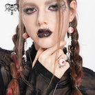 DEVIL FASHION Women's Punk Sunflower Eyeball Ring