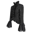 DEVIL FASHION Women's Vintage Victorian Short Lace Top