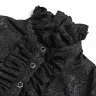DEVIL FASHION Women's Vintage Victorian Short Lace Top