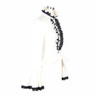 DEVIL FASHION Women's Vintage Victorian Short Lace Top