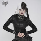 DEVILFASHION Women's Cyberpunk Circuit Board Printed Shirt