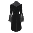 DEVILFASHION Women's Gothic Bat Wing Collar Double-breasted Zip Jacket