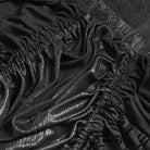 DEVILFASHION Women's Gothic Irregular Mesh Printed Lace-up Long Skirt