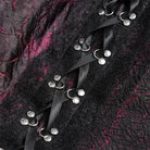 DEVILFASHION Women's Gothic Irregular Plunging Tassels Halterneck Dress