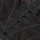 DEVILFASHION Women's Gothic Plunging Cutout Sleeveless Vest