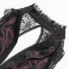 DEVILFASHION Women's Gothic Plunging Cutout Sleeveless Vest