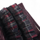 DEVILFASHION Women's Grunge Star Layered Plaid Falbala Shorts