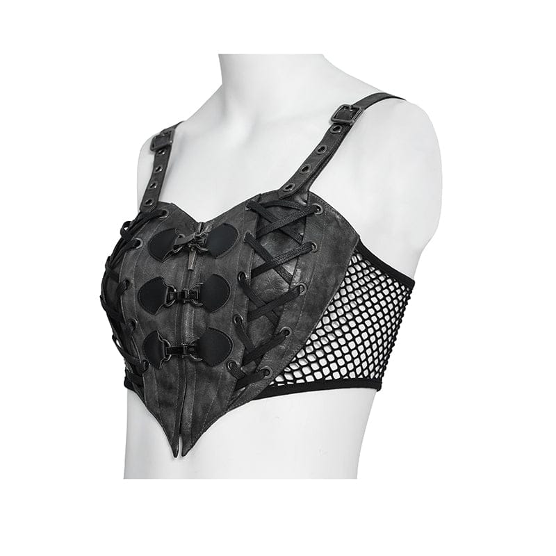 Women's Punk Heart Buckle-up Zip Bustier – Punk Design