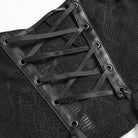 DEVILFASHION Women's Punk Lace-up Strappy Chained Bustier