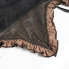 DEVILFASHION Women's Steampunk Lace-up Zip Swallow-tailed Vest Bronze