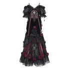 EVA LADY Women's Custom-made Gothic Rose Bowknot Beaded Slip Gown with Hood
