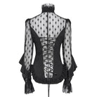 Camisa transparente de encaje floral estilo gótico para mujer de EVA LADY