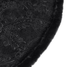 EVA LADY Women's Gothic Asymmetric Buckle Strap Hooded Jacquard Coat