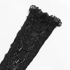 EVA LADY Women's Gothic Beaded Floral Lace Long Gloves