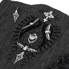 EVA LADY Women's Gothic Beaded Mesh Splice Lace-up Underbust Corset