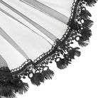 EVA LADY Women's Gothic Beaded Mesh Splice Lace-up Underbust Corset