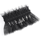 EVA LADY Women's Gothic Beaded Ruffled Lace Neckwear