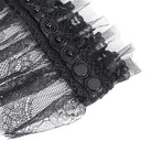 EVA LADY Women's Gothic Beaded Ruffled Lace Neckwear