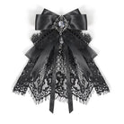 EVA LADY Women's Gothic Bow Floral Lace Ribbon Neckwear