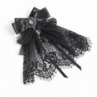EVA LADY Women's Gothic Bow Floral Lace Ribbon Neckwear