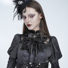 EVA LADY Women's Gothic Bow Floral Lace Ribbon Neckwear