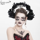 EVA LADY Women's Gothic Cross Feather Headwear