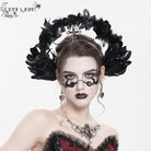 EVA LADY Women's Gothic Cross Feather Headwear