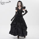 EVA LADY Women's Gothic Cross Plunging Short Sleeve Top