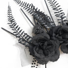 EVA LADY Women's Gothic Cross Rose Beaded Fringe Headpiece