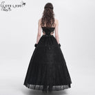 EVA LADY Women's Gothic Cutout Floral Embroidered Party Slip Dress Black