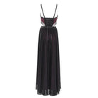 EVA LADY Women's Gothic Cutout Floral Embroidered Party Slip Dress Red