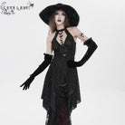 EVA LADY Women's Gothic Cutout Halterneck Tank Top