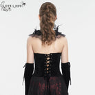 EVA LADY Gothic-Überbrustkorsett mit zweifarbiger Schnürung für Damen