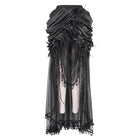 EVA LADY Women's Gothic Drawstring Rose Mesh Splice Skirt